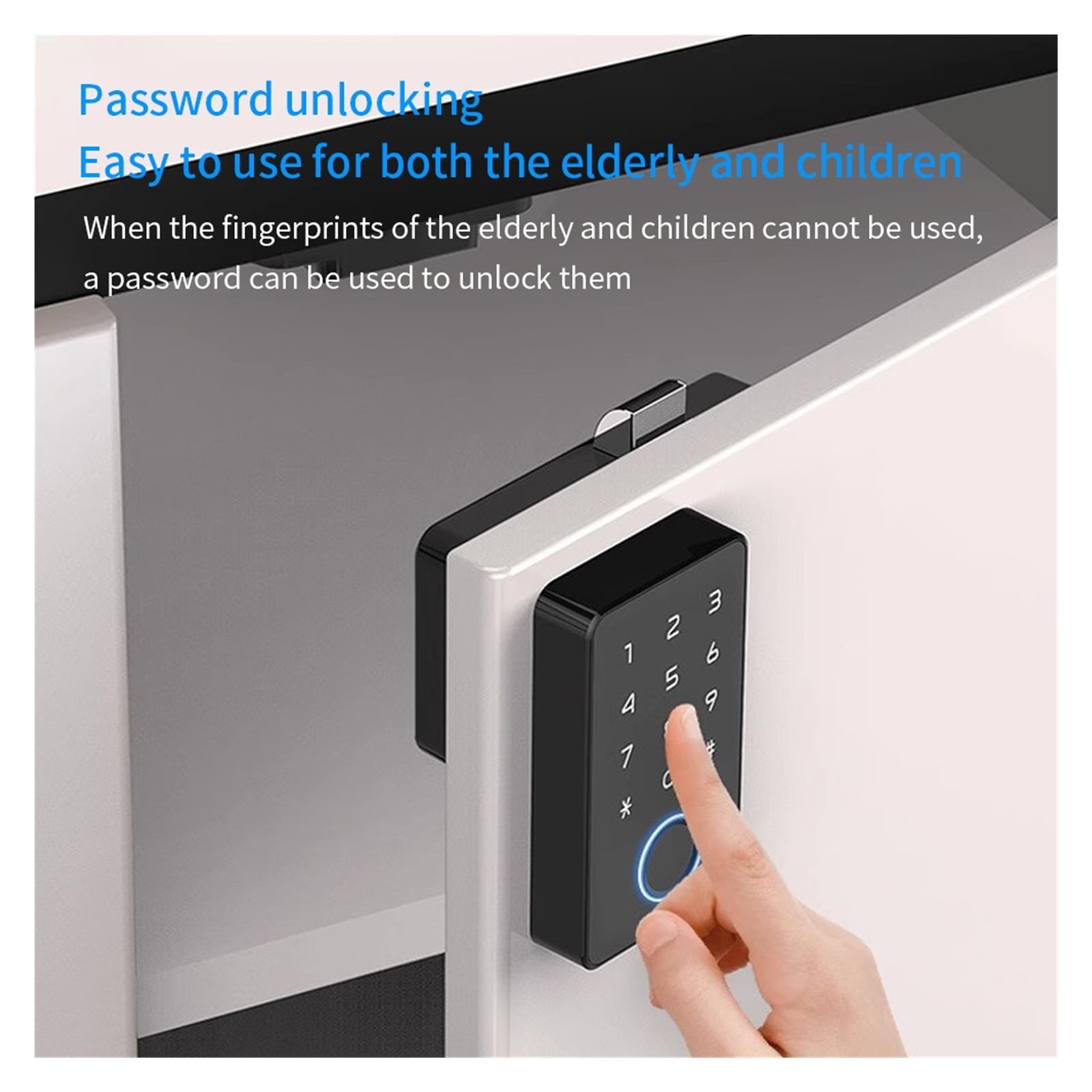 Smart Card Lock Drawer Cabinet Biometric Fingerprint Lock Home Keyless Electronic Lock Secure ,Keyless Entry Deadbolt