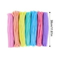 thumbnail image 6 of SearchI Pipe Cleaners for Arts Crafts Twisting Rod Toy Sticks Handcraft Rod Wave Soft Fuzzy Chenille Stems for All Creative Ages(pale +100pcs), 6 of 6