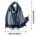 thumbnail image 3 of LILIYA Scarf for Women Lightweight Soft Floral Leopard Bohemian Printed Scarves Fashion Fall Winter Sun-proof Shawl Wrap with Fringe 2026, 3 of 4