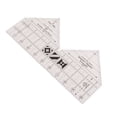 thumbnail image 3 of Sailing Rejillas de regla antideslizantes de acrílico transparente para coser - Regla de doble tira de 45/60/90 grados, 3 of 9
