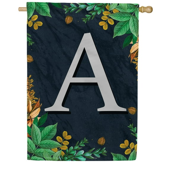 America Forever Monogram A House Flag, 28 x 40 inch Double Sided, Decorative Letter A Initial Flag, Personalized Outdoor Flag, Front Porch Decor, Housewarming Gift