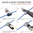 thumbnail image 4 of T Tap Wire Connectors for 14-18 AWG Wires, No Stripping 3 Way Combo,Wire Splice 12 Pack, 4 of 8