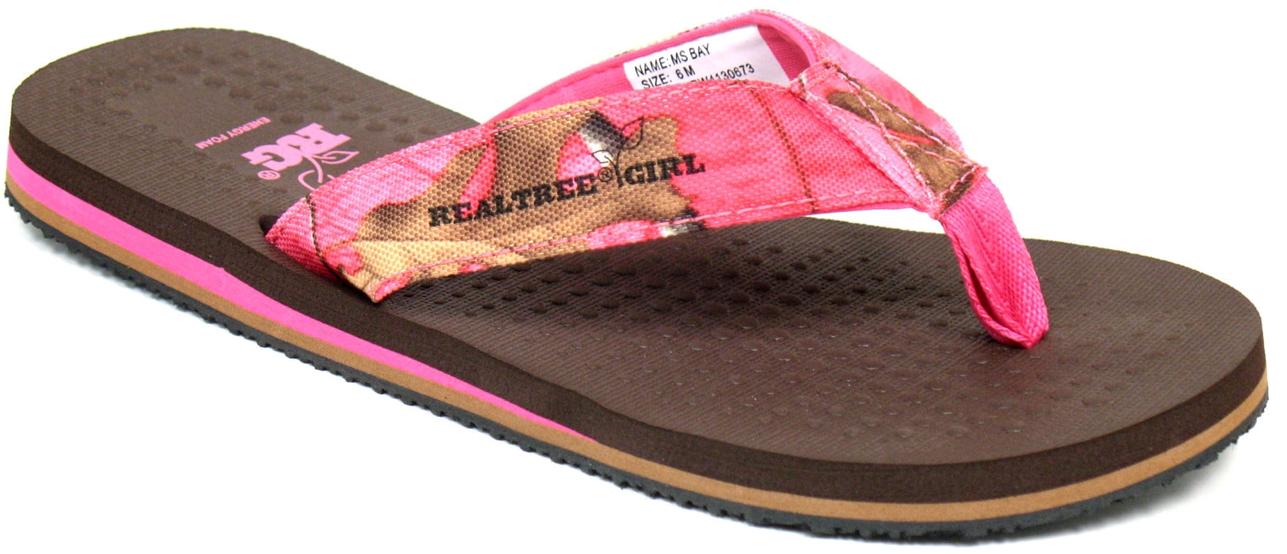 realtree girl flip flops