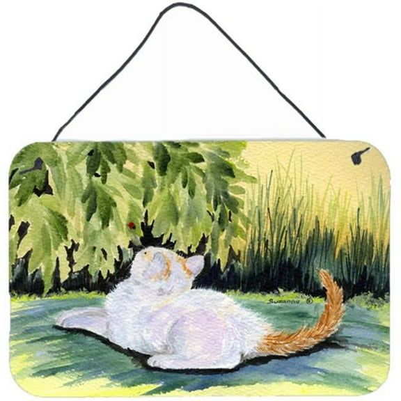 Cat Indoor Aluminium Metal Wall Or Door Hanging Prints