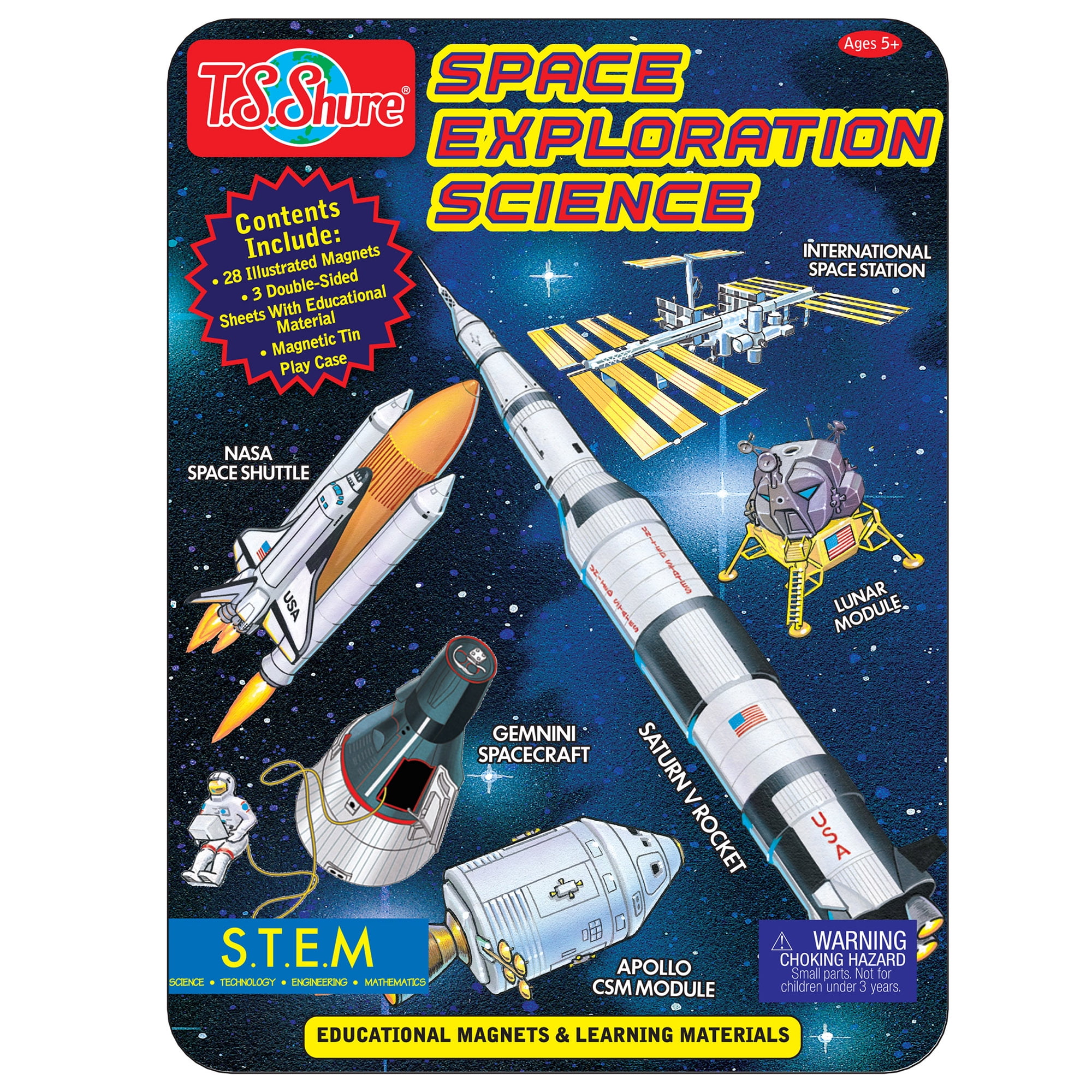 T.S. Shure Space Exploration Educational Science Tin