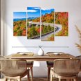 thumbnail image 3 of Elephant Stock Linn Cove Viaduct Road Wall Art - Horizontal Multi Panel Canvas - Living Room Wall Decor - Transportation Multi Panel - Blue And Green Decor - 68" x 42", 3 of 8