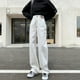 thumbnail image 1 of Vaqueros de pierna ancha para mujer, novedad de primavera y otoño, pantalones holgados de cintura alta de pierna recta, finos y pequeños, para verano, 2023, 1 of 5
