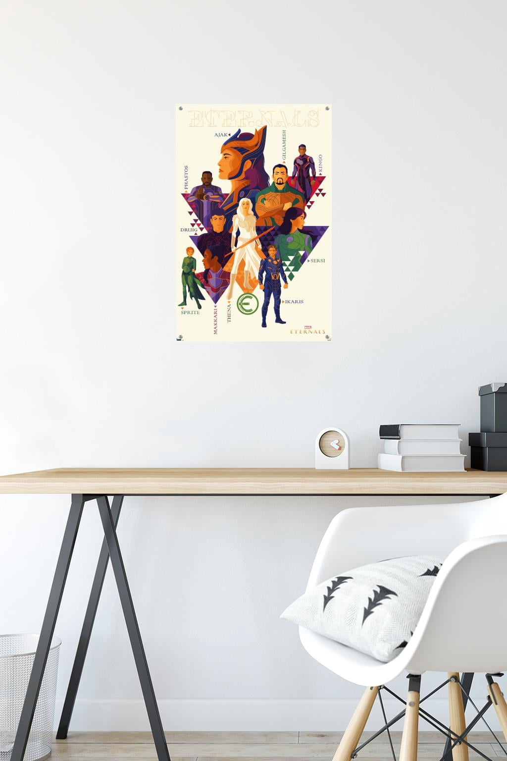 Marvel Eternals - Minimalist Wall Poster with Pushpins, 14.725" x 22.375"