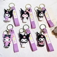 Sanrio Keychain Kawaii Kuromi Keychain Cartoon Toys Dolls Kuromi Bag