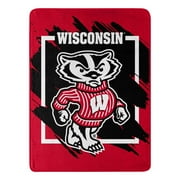 The Northwest Group Wisconsin Badgers 46" x 60" Dimensional Micro Raschel Plush Throw Blanket