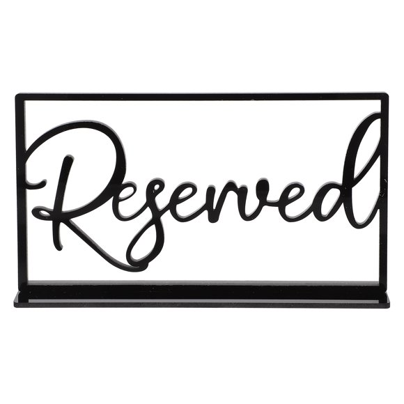 Acrylic Reserved Sign Party Reserved Table Sign Reserved Seats Sign for Restaurant
