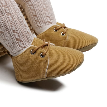 

Baby Boys Girls Casual Single Shoes Plaid Printed Cotton First Walkers Shoes
