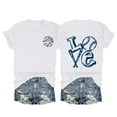 thumbnail image 3 of Harpily Women's Shirt Women's Spring/summer Baseball Print Loose T Shirt Short Sleeve Top, 3 of 3