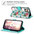thumbnail image 5 of ULAK iPhone 11 Pro Max Wallet Case for Women Girls, Kickstand Leather Flip Shockproof Folio Phone Case with Card Holder for Apple iPhone 11 Pro Max, Mint Flora, 5 of 6
