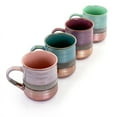 thumbnail image 2 of Copper Tonal 4 Piece 18 Ounce Round Stoneware Mug Set in Assorted Colors, 2 of 3