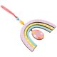 thumbnail image 2 of Wooden Rainbow Shape Hanging Ornament Wooden Pendant Wood Hanging Craft, 2 of 2