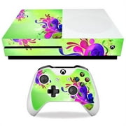 MightySkins MIXBONES-Pastel Flourishes Skin Decal Wrap for Microsoft Xbox One S - Pastel Flourishes