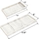 thumbnail image 3 of Bathroom Counter Tray, 11.8" Silicone Vanity Tray, Kitchen Sink Soap Tray for Dish Holder Dispenser Countertop Toilet Tank Desk Organizer Black, 3 of 5