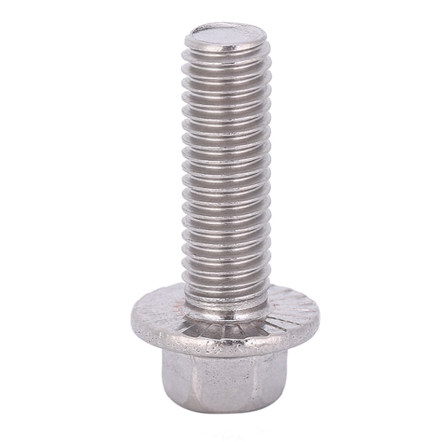 Tornillo con cabeza de arandela, 10 piezas M8 Tornillo de brida hexagonal de acero inoxidable Perno de brida Máxima comodidad