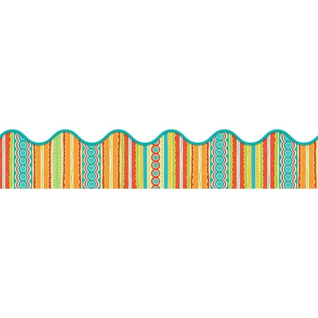 Tropical Twist Scalloped Borders