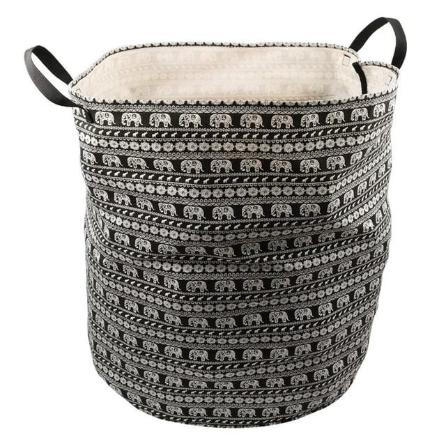 Bolsa de lavandería de tela de lona plegable de gran tamaño, cesto de lavandería, cesta de almacenamiento con asas, cesta de almacenamiento plegable