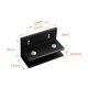 thumbnail image 2 of Paquete de 4 abrazaderas de vidrio ajustables de 90 grados, abrazadera de estante de vidrio de aleación de aluminio, conector de soporte para vidrio de 8 a 10 mm de espesor, color negro, 2 of 5
