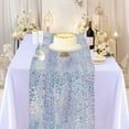 thumbnail image 5 of Iridescent Table Runner 12*72 Inches Blue Table Runners Sparkly Lavender Fabric Mermaid Party Decorations,Ridescent Glitter Fabric For Girls Summer Wedding Party Birthday Decorations, 5 of 6