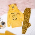 thumbnail image 2 of Conjunto de pijama Disney Simba para mujer, forro polar con capucha, color amarillo, talla S, 2 of 6