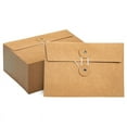 thumbnail image 1 of 40 Pcs Kraft Paper Envelopes with String Tie Closure Project Pockets Document Organizer, 4.53 x 6.7 Inches (Brown), 1 of 7