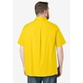 thumbnail image 2 of KingSize Men's Big & Tall Solid Wrinkle-Resistant Short Sleeve Button Down, 2 of 6