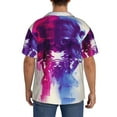 thumbnail image 3 of Kdxio Men's Hawaiian Shirt for Men Short Sleeve Shirt Dual Skulls Colorful Fusion Summer Casual Holiday Beach Button Down T-Shirts, 3 of 5