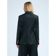 thumbnail image 4 of Free Assembly Women's and Women's Plus High Break Velvet Blazer, Sizes XS-4X, 4 of 6