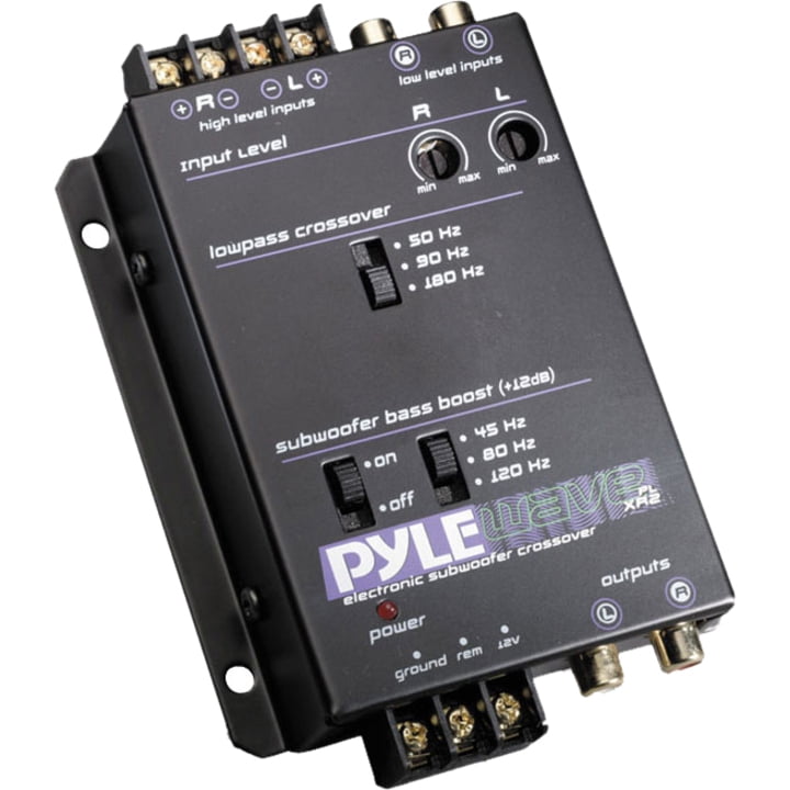 Pyle Electronic Subwoofer Crossover Network w/12dB Bass Boost