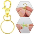 thumbnail image 5 of 100PCS Keychain Hooks with Key Rings.. Metal Swivel Lobster Claw Clasps, for Keychain Clip Lanyard, Jewelry Making, Crafts, 5 of 7