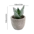 thumbnail image 6 of Small Fake Plants Realistic Lifelike Artificial Potted Succulents, Mini Durable Plastic 2.7x2.6x2.6 in with Pot Faux Plants for Home Office, Kitchen, and Indoor Table Decor, 6 of 6
