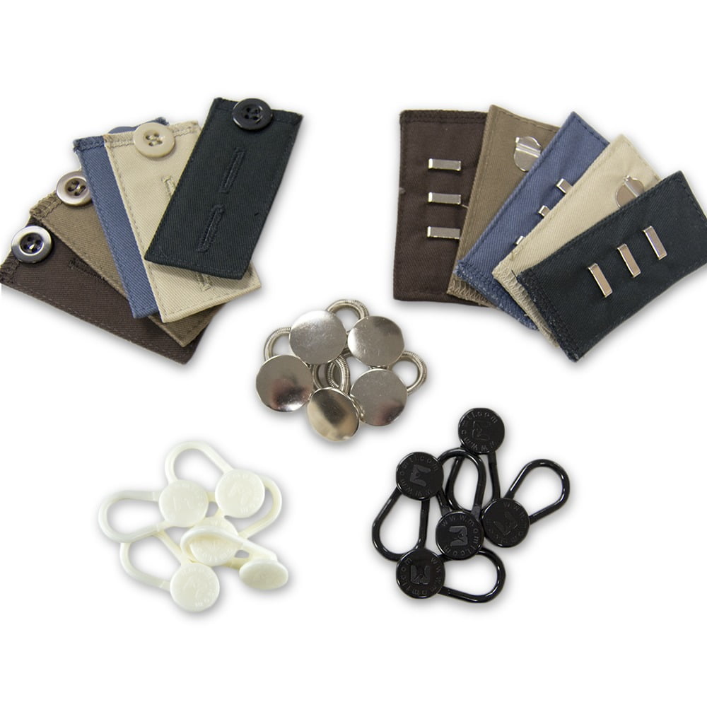 25Pack Pant Extender Kit with Button Pant Extenders, Waistband