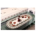 thumbnail image 4 of Sufanic Lace Tablecloth,Oval Vintage Embroidered Lace Tablecloth Floral Table Cloth/Mat Decoration,16x34inch, 4 of 5