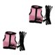 thumbnail image 3 of Billuyoard Hamster Rabbit Guinea Pig Rat Ferret eash  Harness Mesh  Breathable Rosa L 2piezas, 3 of 6