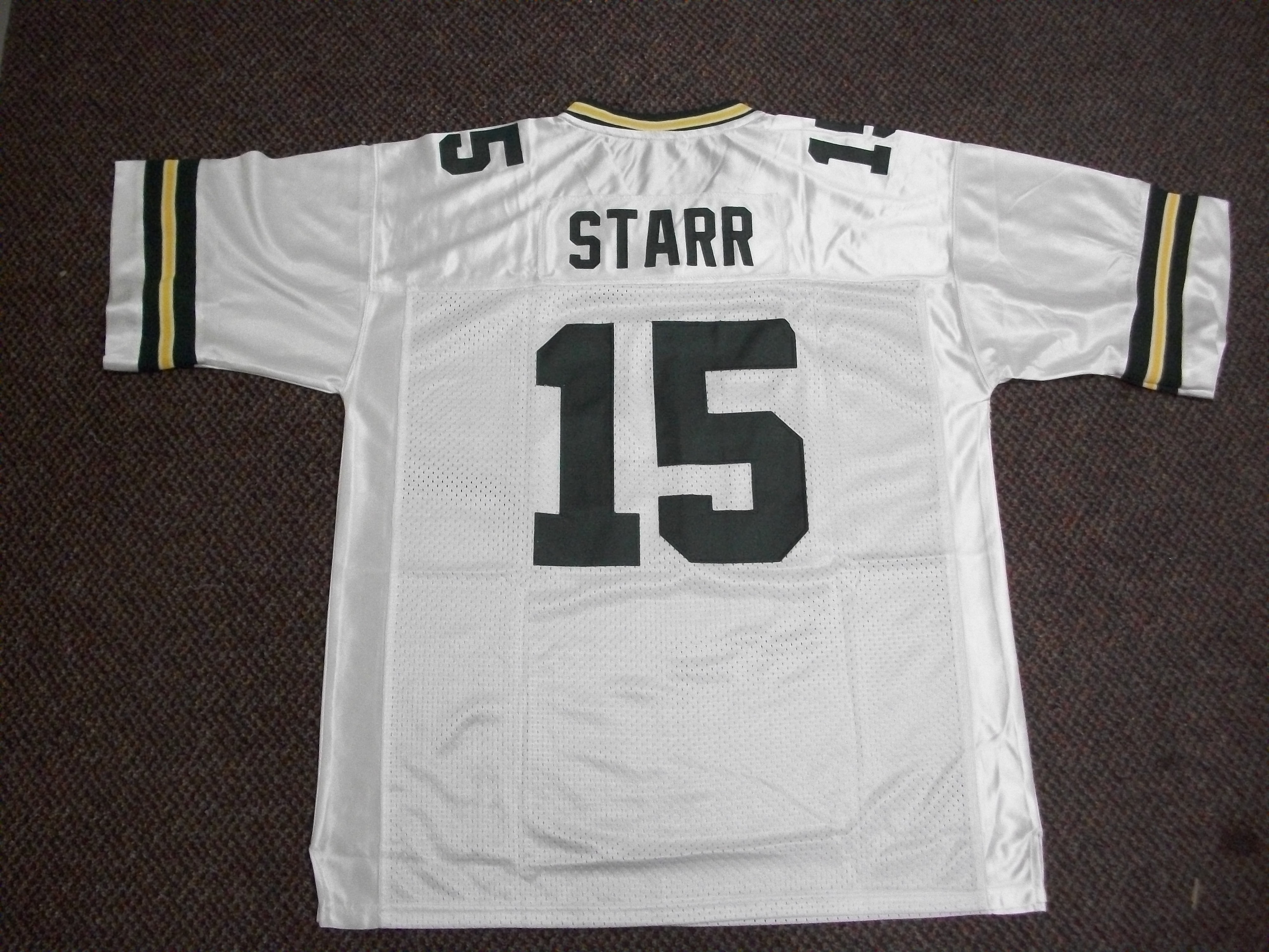 Bart Starr Jersey #15 White Green Bay Unsigned Custom Stitched White Football New No Brands/Logos Sizes S-3XL - Walmart.com