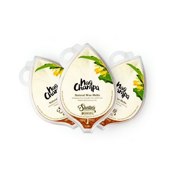 Nag Champa Soy Wax Melts 3 Pack - All Natural   Essential Oils   Phthalate Free - Shortie's Candle Company