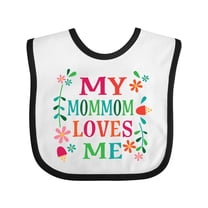 Inktastic My Mommom Loves Me Girls Girls Baby Bib