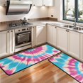 thumbnail image 3 of Kitchen Rugs Sets Of 2,Colorful Tie Dye Mandala Pattern Anti Fatigue Kitchen Mat Rugs Non Slip Washable,Decorative Kitchen Floor Mats for Kitchen,Sink,Laundry,17"x47"+17"x47", 3 of 5