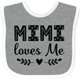 thumbnail image 3 of Inktastic Mimi Loves Me Baby Clothes Girl Girls Baby Bib, 3 of 4