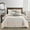 Pink, variant on Nanshing Betty 7 Piece Boho Chic Stripes Comforter Set, Pink, California King