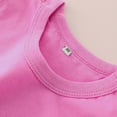 thumbnail image 6 of Dezsed Toddler Cotton Plain T-Shirts Short Sleeve Crew Neck Top Tees Boy & Girl Unisex Toddler Baby Summer Clothes 6-7 Years Clearance Hot Pink, 6 of 6