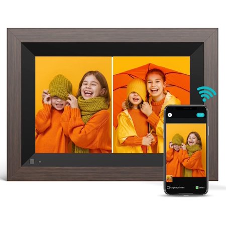 10.1 Inch Smart WiFi Digital Photo Frame 1280x800 IPS LCD Touch Screen Built-in 16GB Memory Auto-Rotate Portrait and Landscape Share Moments Instantly via App from Anywhere