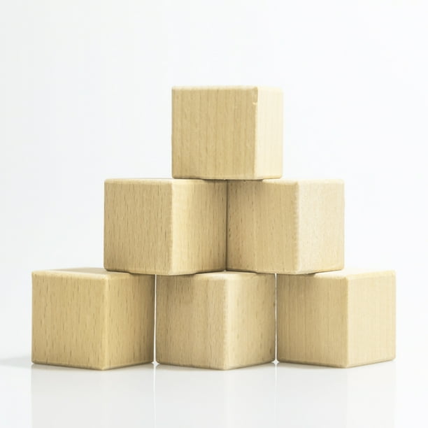 Kurtzy Bloques de Madera Cuadrados Pequeños (Pack de 30) - 3 x 3 x 3 cm Cubo Madera Pino Natural sin Acabado - Bloque Madera Educativo Manualidades para Bricolaje, Rompecabezas, Números Kurtzy Bloques de Madera Cuadrados Pequeños (Pack de 30) - 3 x 3 x 3 cm Cubo Madera Pino Natural sin Acabado - Bloque Madera Educativo Manualidades para Bricolaje, Rompecabezas, Números