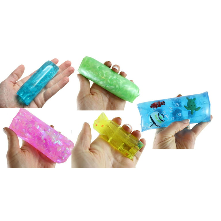 Ryd op Perfervid afslappet Set of 5 Different Water Trick Snakes - Filled with Sparkle Streamers,  Sealife, Glitter, Confetti - Stress Toy - Slippery Tricky Wiggly Wiggler  Tube - Squishy Wiggler Sensory Fidget Ball - Walmart.com