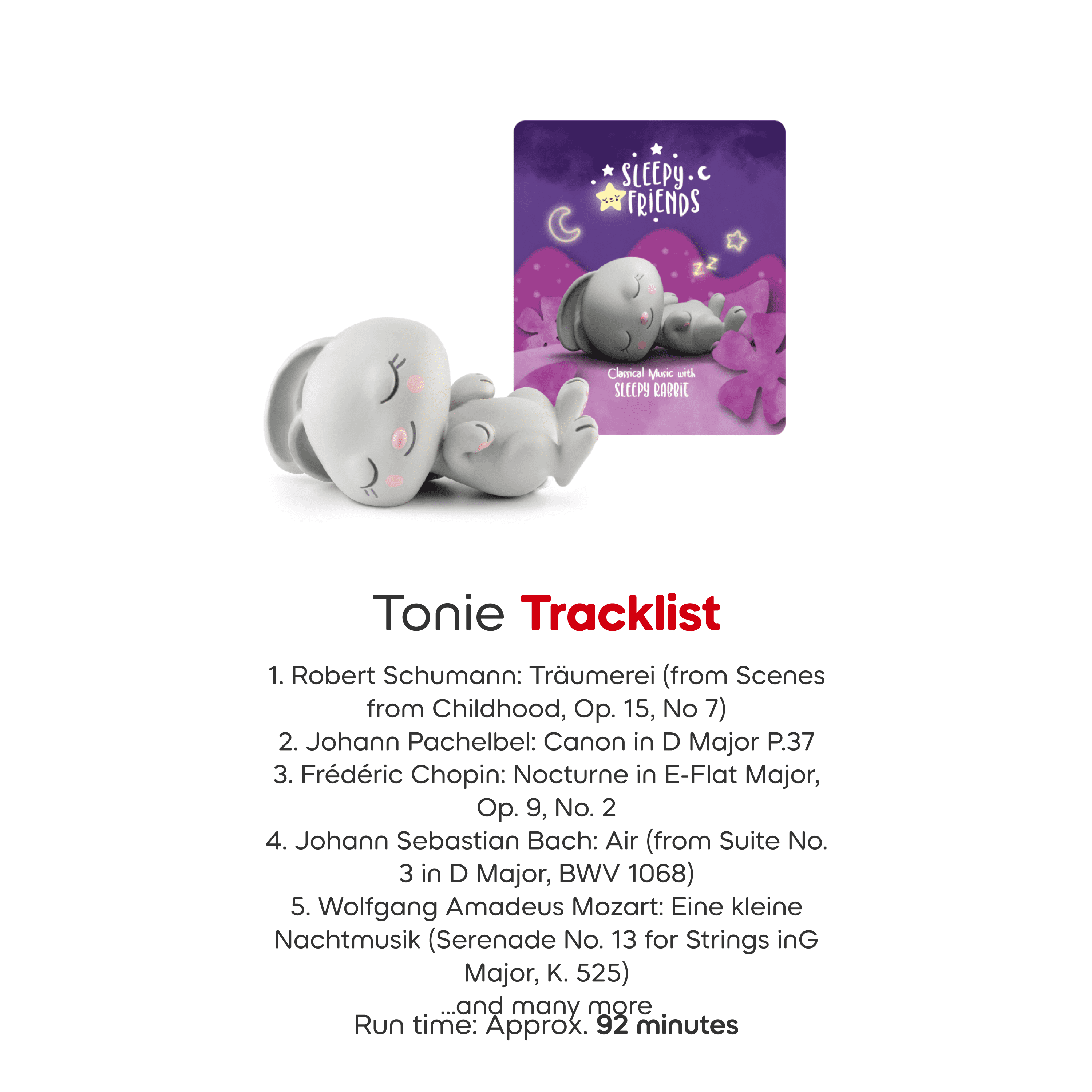 Tonies Audio Character - Sleepy Friends: Classical Music with Sleepy Rabbit (ENGLISH ONLY)