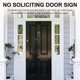 thumbnail image 3 of HAMPPLIES 1Jgo Cartel Decorativo Resistente De No Solicitar En Negro Para Puertas De Hogar Y, 3 of 6